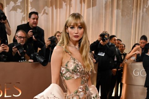 Jennifer Lawrence at the 83rd Annual Golden Globes held at The Beverly Hilton on January 11, 2026 in Beverly Hills, California.