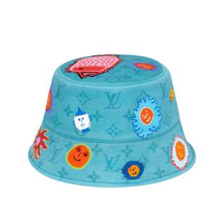 Bucket-Hat-Reversible-Print-Faces-Louis-Vuitton-x-Yayoi-Kusama