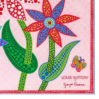 Louis-Vuitton-x-Yayoi-Kusama-Monogram-jacquard-Silk-Square-90-with-printed-Psychedelic-flower-4