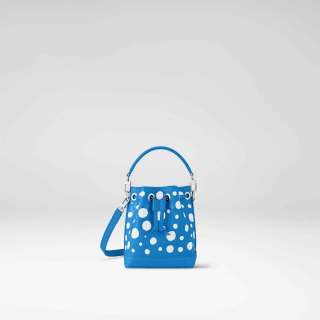 Louis-Vuitton-x-Yayoi-Kusama-Nano-Noe-in-blue-Monogram-Empreinte-leather-with-Infinity-Dots-print