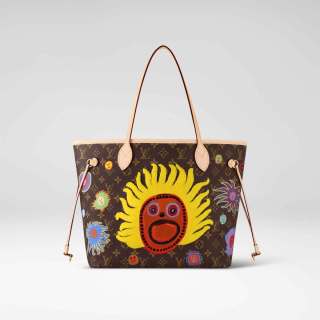 Louis-Vuitton-x-Yayoi-Kusama-Neverfull-MM-in-Monogram-canvas-with-Faces-print-and-embroideries