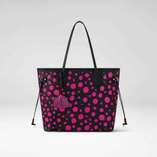 Louis-Vuitton-x-Yayoi-Kusama-Neverfull-MM-in-black-Monogram-Empreinte-leather-with-Infinity-Dots-print