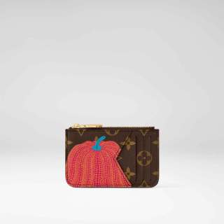 Louis-Vuitton-x-Yayoi-Kusama-Romy-Card-Holder-in-Monogram-canvas-with-Pumpkins-print