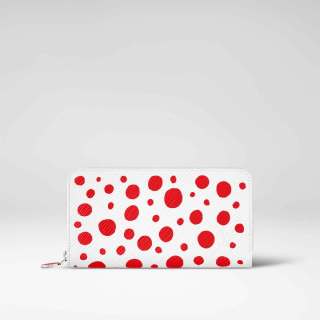 Louis-Vuitton-x-Yayoi-Kusama-Zippy-wallet-in-white-Epi-leather-with-Infinity-Dots-print